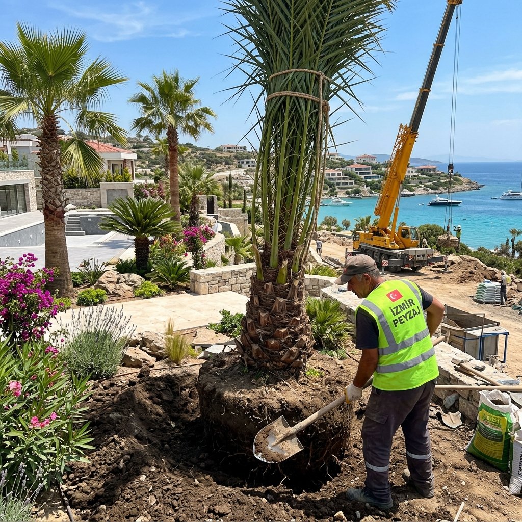 Hazır Rulo Çim Uygulama Uygulama Örneği - İzmir Peyzaj