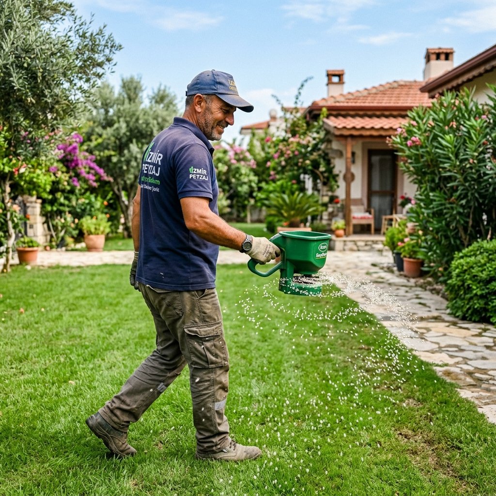 Çeşme Profesyonel Bitki Besleme ve Gübreleme Uygulama Örneği - İzmir Peyzaj