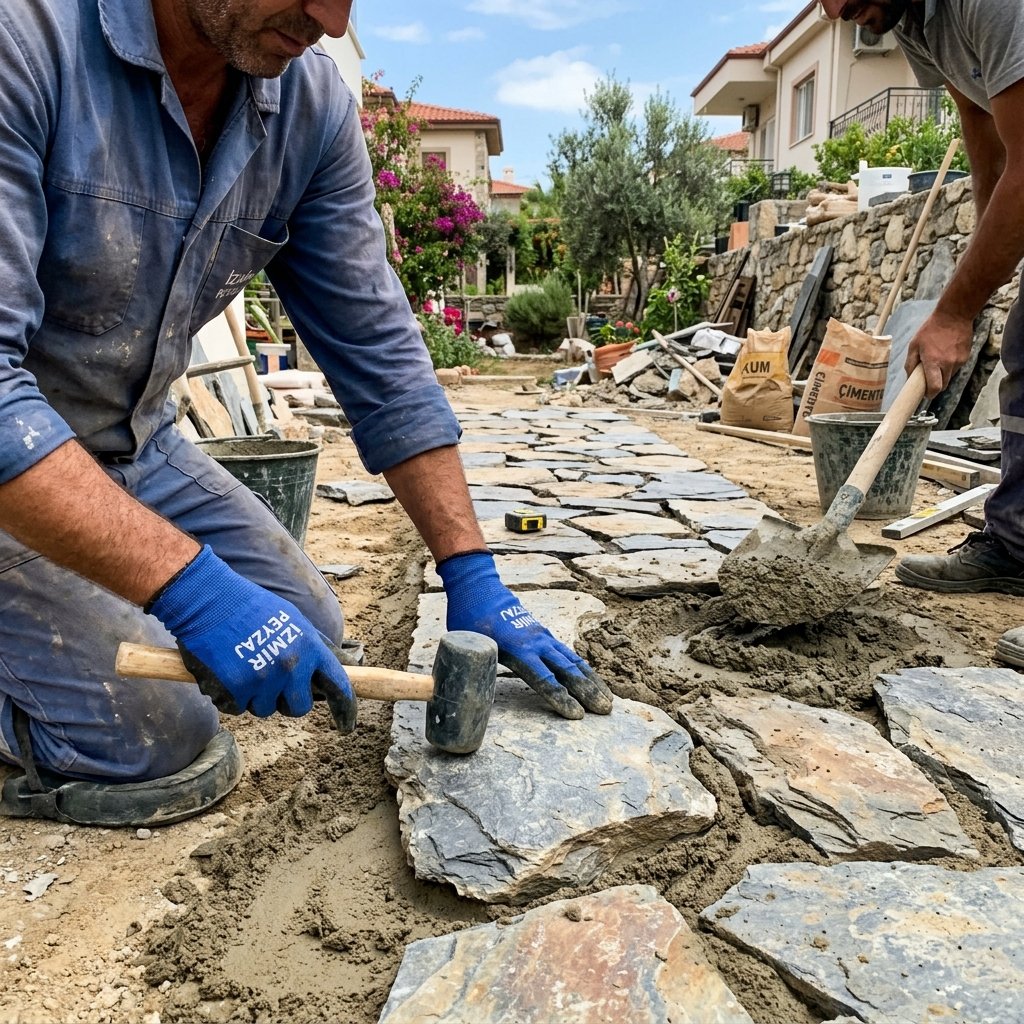 Sert Zemin Uygulamaları Uygulama Örneği - İzmir Peyzaj